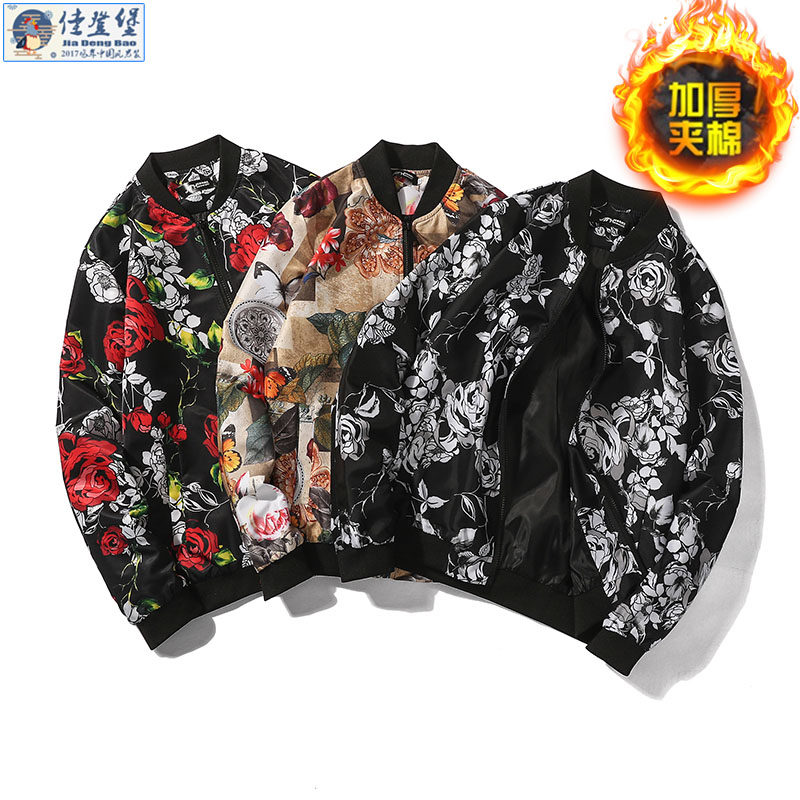 2022 Chunqiu Season men spend coats baseball clothes with printed clique chats, fat people's size, men's and women's clothes