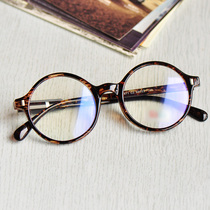 Korean retro literary and artistic round frame presbyopia glasses men and women tortoiseshell color round radiation-proof anti-fatigue high-definition resin film