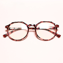 Fashion ultra-light retro polygonal reading glasses for men and women Tea color young farsightedness mirror anti-radiation anti-fatigue HD HD