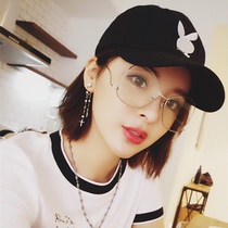 Yang Mi Song Qian with metal ball Big Frame Fashion presbyopia glasses female high-definition anti-radiation fatigue farsightedness mirror