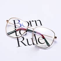 Ultra-light fashion big frame reading glasses for men and women polygon Net red flat glasses anti-radiation anti-fatigue HD lens
