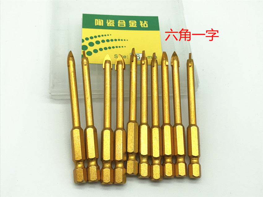 Fine ceramic triangle drill tile drill bit glass drill hole drill perforation reamer cement drill bit