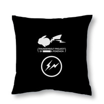 Trendy brand pillow Bika super gray cartoon lightning black home square pillow car pillow fashion sofa pillow