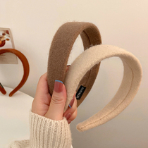 Fur Plush Hair Stirrup Womens Autumn Winter Method Retro Brief Approb. Wide Side Wash Face Head Stirrup Bale 100 Hitch Departure Caveat