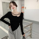 Sweet Spice Short Top Women's Clothing Design 2022 New Style Early Spring Pure Desire Chic Bottoming Shirt