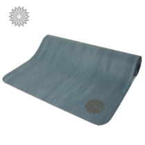 easyoga natural rubber yoga mat pro-skin soft non-slip blue grey flat support cushion Prati fitness mat