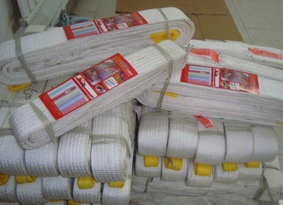 Horning with double-button lifting flat crane hanging band with flat hanging lifting band