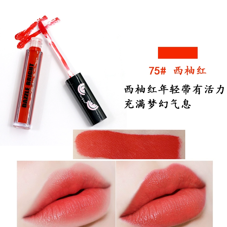 9.9 Miễn phí vận chuyển Penifan Little Monster Lip Gloss Matte Lip Gloss Dưỡng ẩm lâu, không dễ bám, không dễ xuống màu - Son bóng / Liquid Rouge