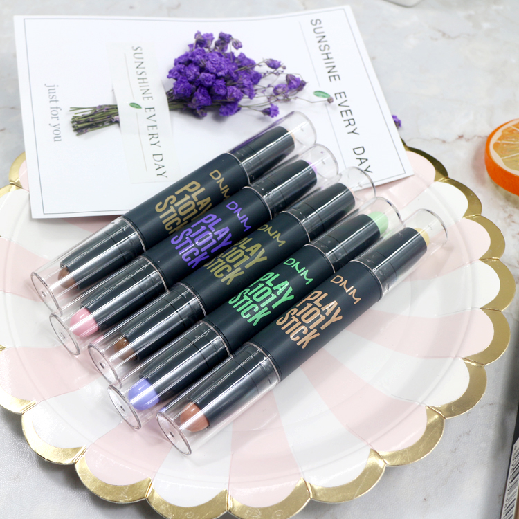 9.9 đôi head sửa chữa công suất stick ánh sáng cao dual-sử dụng người mới bắt đầu kem che khuyết điểm sửa chữa mặt bóng V mặt mũi bóng bột nằm tằm bút phấn highlight bắt sáng