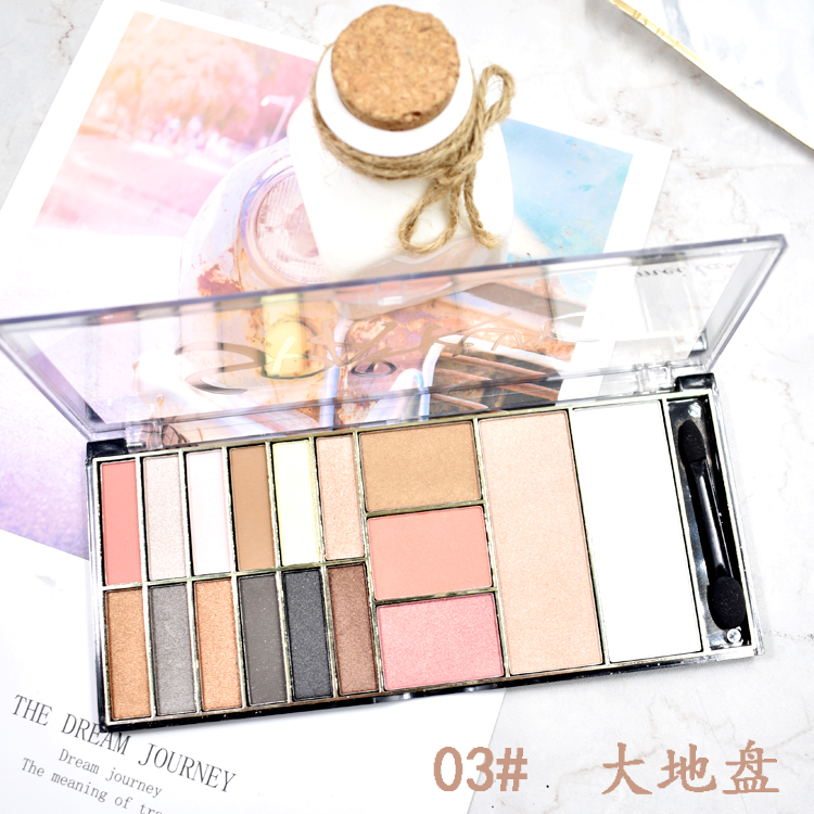 Bộ trang điểm mắt 9,9 包邮 17 bộ phấn mắt dành cho người mới bắt đầu không nở rộ. - Bộ sưu tập trang điểm phấn mắt dikalu