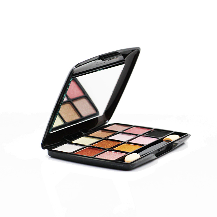 Các đối tượng 9.9 nhân dân tệ vận chuyển trái đất màu 12 màu eyeshadow matte ngọc trai eyeshadow thế hệ thứ hai nude trang điểm bóng mắt với bàn chải phấn mắt giá học sinh