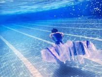 Mermaid swimsuit tail aquarium show extra large tail