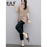 Xuân Ni 璐 của phụ nữ 槿 micro-dress Ou Dihui cotton và linen phù hợp với nữ 2019 hè mới làn sóng phiên bản Hàn Quốc rộng lớn - Quần áo ngoài trời