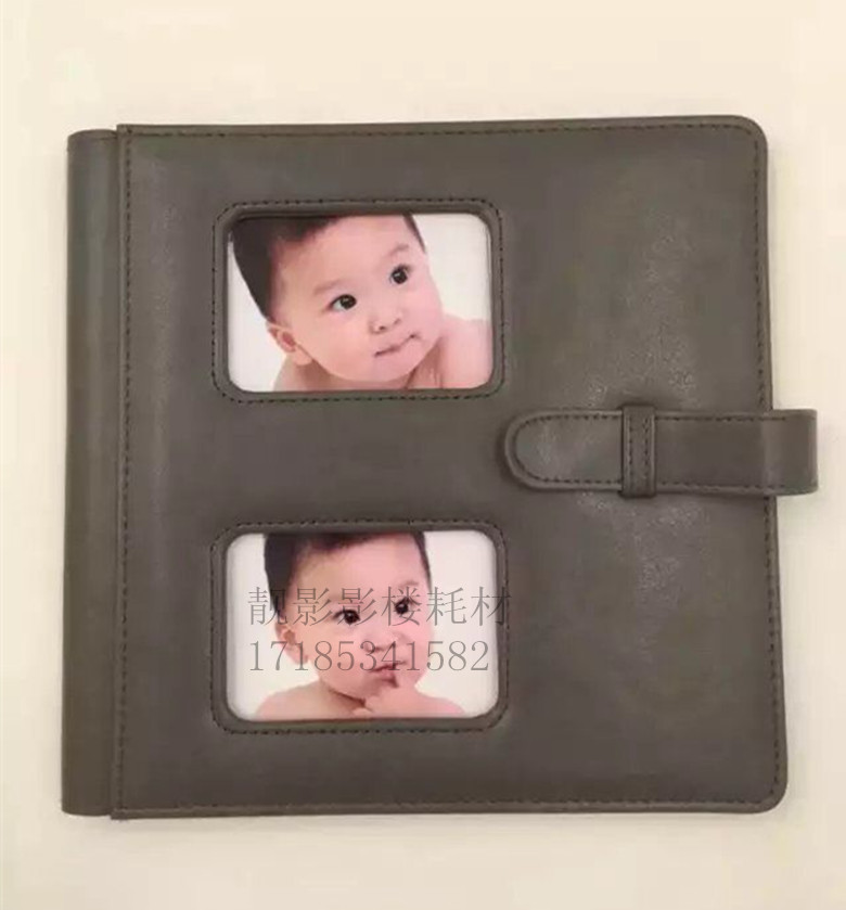 Square 8 inches square 10 inches children's album cover leather album soft leather photo studio album material leather album custom diy wedding dress