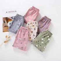 Childrens pure cotton sweaters sweaters boys girl baby whole cotton bottle pants children in childrens pajamas