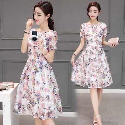 Long Printed Dresses Female Fashion Princess Skirt in the New Summer Female Fashion of 2019