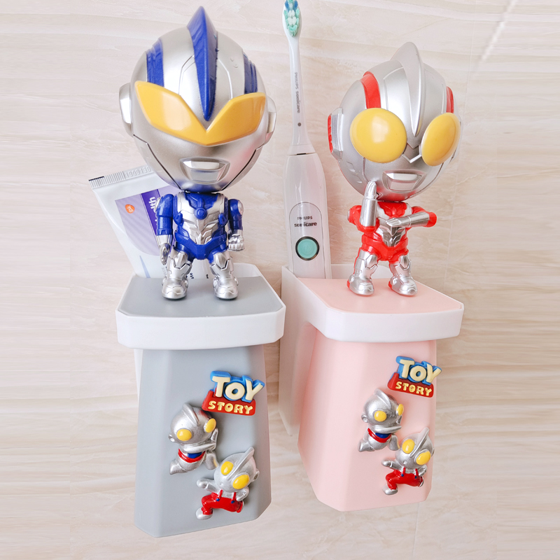 Otman Cartoon Brush Tooth Cup Child Wall-mouthed Boy Wall-mouthed-free Baby Magnetic Suction Cleaning Package Woman