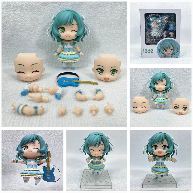 Q Version Nendoroid Girls' Band Party 1362 # Ice Glacier Hinaka Stage Costume Movable Face-Changing Figurine Display Piece