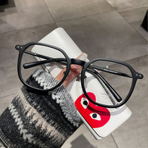 White deer with the myopia mesh of red - sighted glasses frame of black ultra light TR 90 with myopia male and female anti - blue light lens