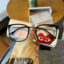Little red book with the same leisure temperament multilateral pure titanium full frame of the same glasses frame for men and women can be equipped with near-visual scatter