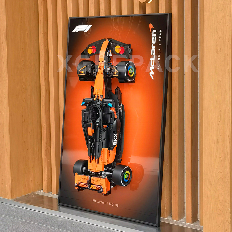 Suitable for Lego 42228 Mclaren Mlc39 F1 Wall-Mounted Photo Frame Display Board Toy Racing Car Wall Hanging