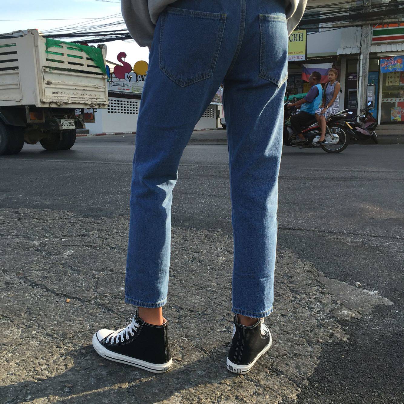 Jeans pour adolescent coupe droite pour printemps - Ref 1462254 Image 8