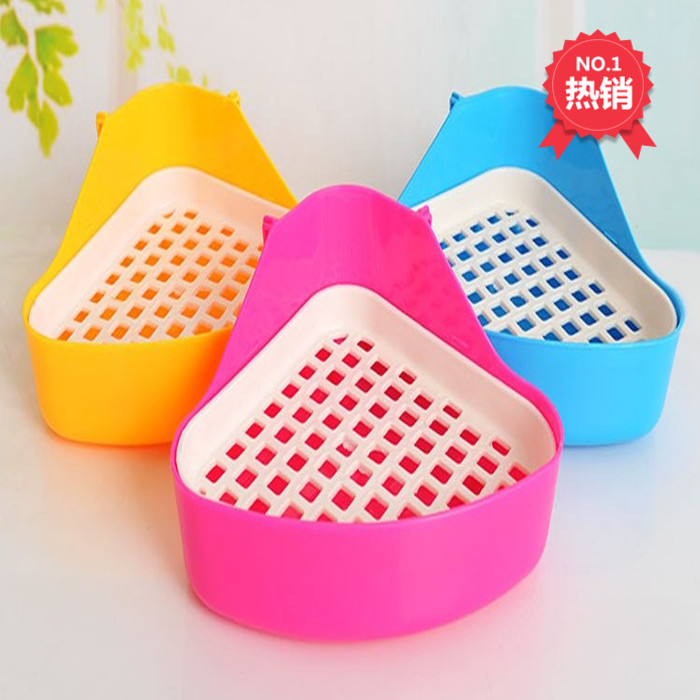 Small pet toilet supplies rabbit toilet triangular chinchilla guinea pig rabbit rabbit guinea pig squirrel toilet urinal potty
