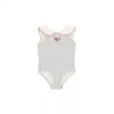 Летний розовый раздельный купальник для девочек для плавания