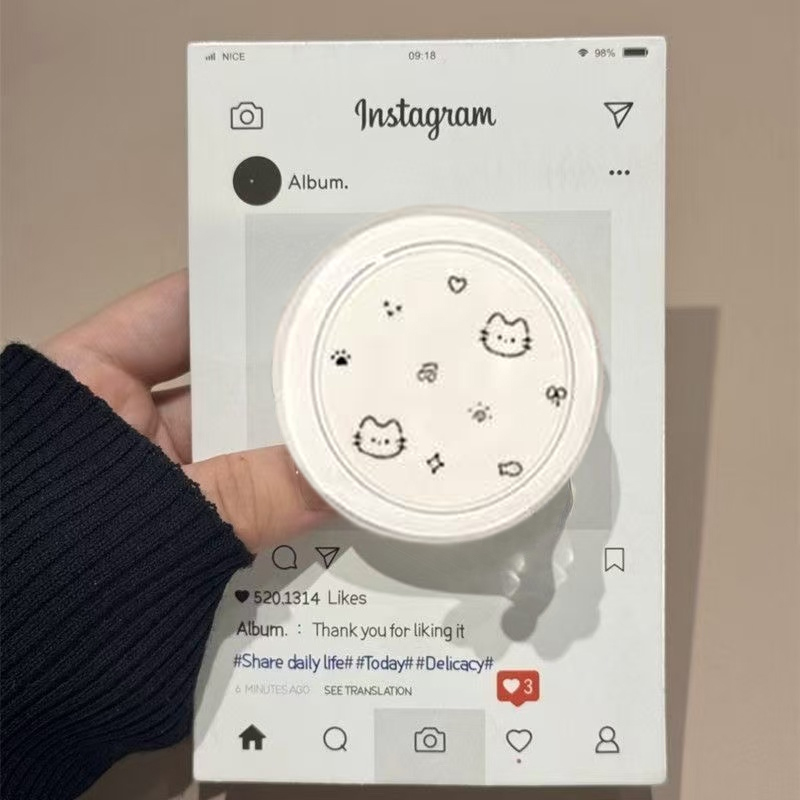Airbag Stand Adhesive Phone Case Universal Retractable Creative Lazy Gadget Heart-Shaped Cat Phone Holder Airbag Stand Adhesive Phone Case Universal Retractable Creative Lazy Gadget Heart-Shaped Cat Phone Holder