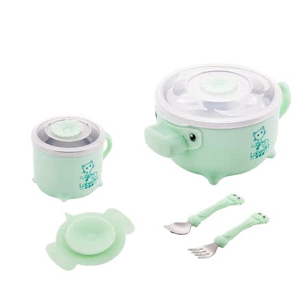 注水保温碗宝宝316不锈钢可注水加热保温防烫