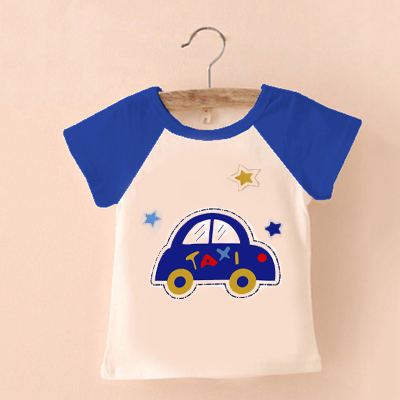 Quần áo trẻ em 17 năm mới chàng trai và cô gái vòng cổ t-shirt cậu bé T-Shirt nửa tay áo sơ mi trẻ em đáy quần áo triều thời trang bé trai