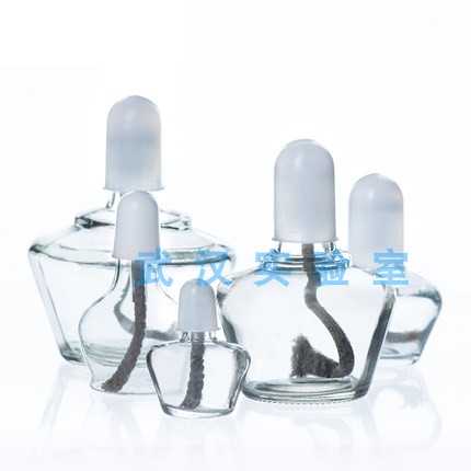 全套玻璃加厚酒精灯 60ml 150 250ml含灯芯灯帽化学加热DIY手工皂