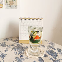 Small Andromeda) homemade dinghy net red homemade retro high foot cup glass of milk cup of juice coffee mummy cup