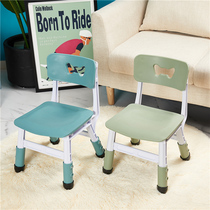 Childrens chair Plastic thickened backrest chair Kindergarten chair Baby dining chair Small bench Adult seat Household table and chair