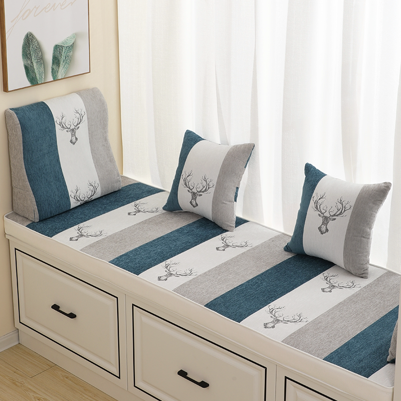 Nordic Snow Neil floating window cushion windowsill cushion Coconut Palm Latex Tatami Mat Floating Window Sill Pads Light Extravagant Four Seasons Universal