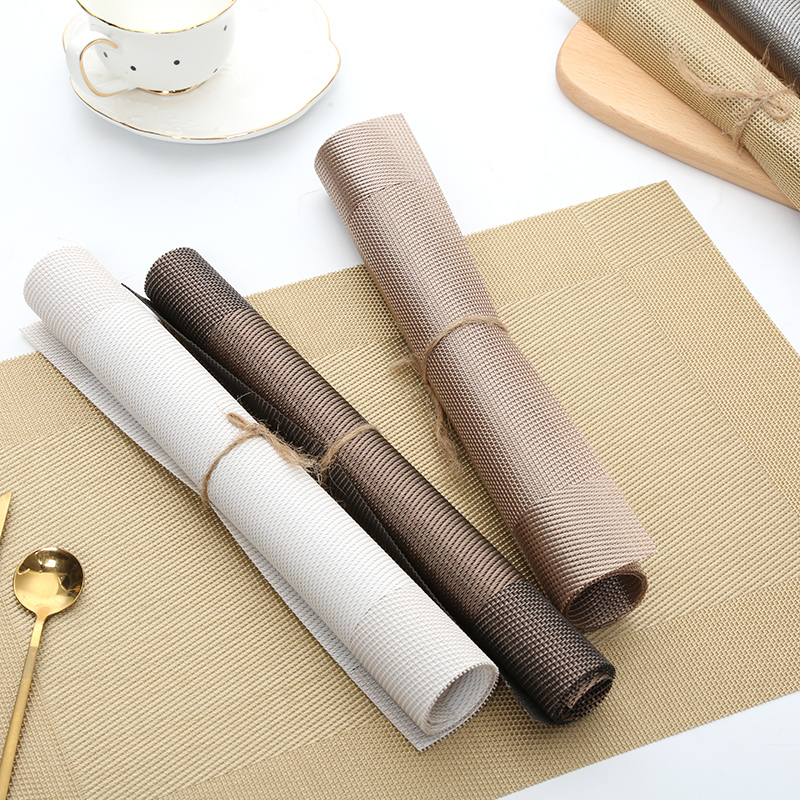 pvc waterproof dining mat table mat insulation mat European style western dining cushion disc cushion bowl cushion cup cushion anti-slip