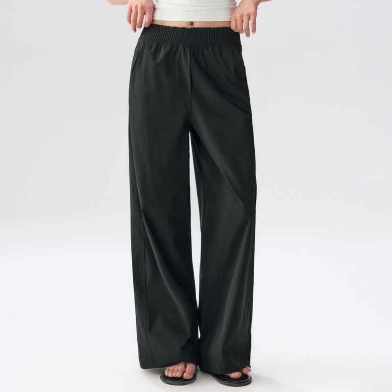 Sports Pants, Loose, Casual, Cool, Breathable, Fitness Pants, High-Waisted, Straight-Leg, Wide-Leg Pants, Pilates Training Yoga Pants