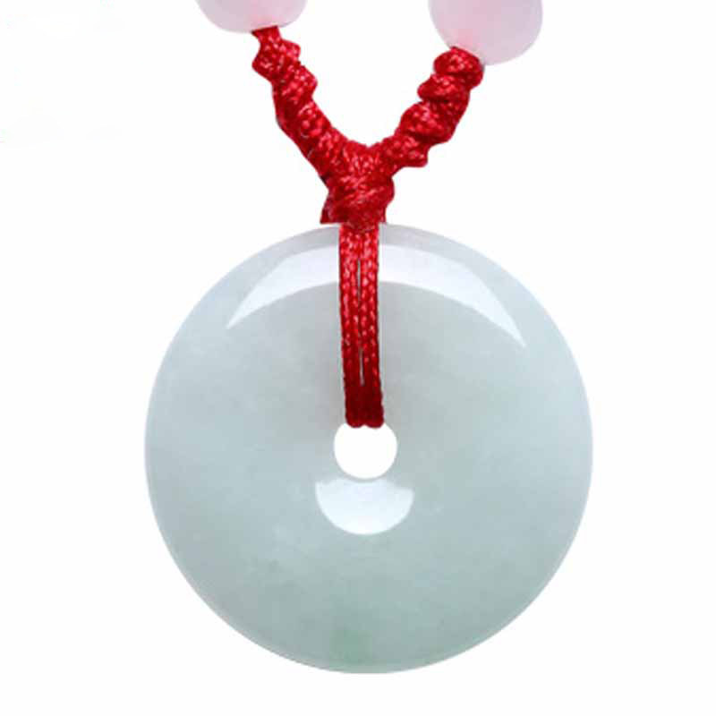 Natural Myanmar Emerald Green Button Ice Glutinous Seed Pendant Jade Pependant Jade Pendant Jade Pendant Jade Necklace Jade Pendant-Taobao