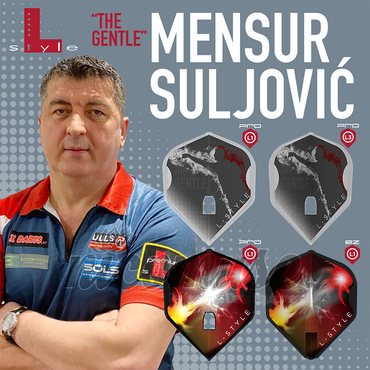 L-Style Player Mensur Sujovic ver 1L-Flight PRO L3 Fixed Dart