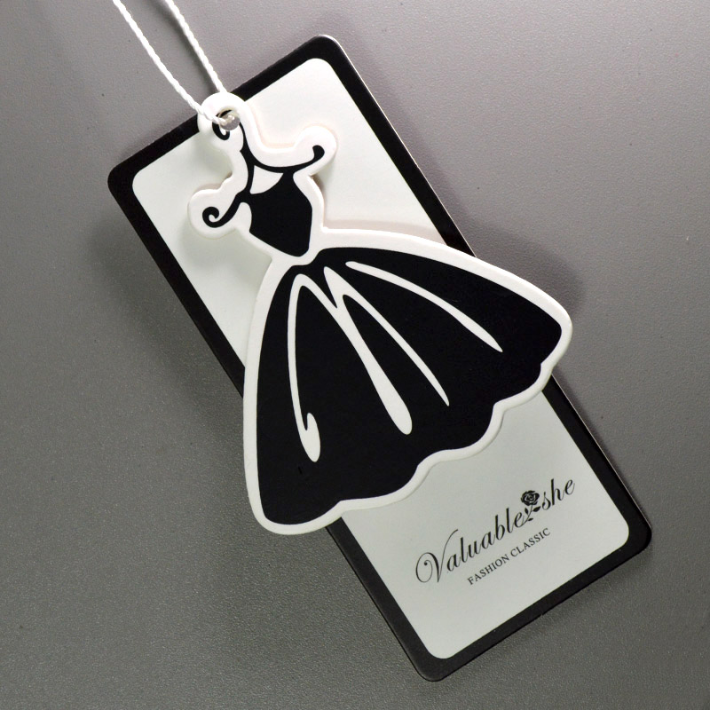 Custom-made hangtags in stock Women's clothing universal hangtag design and production High-end thick clothes hangtag labels custom-made