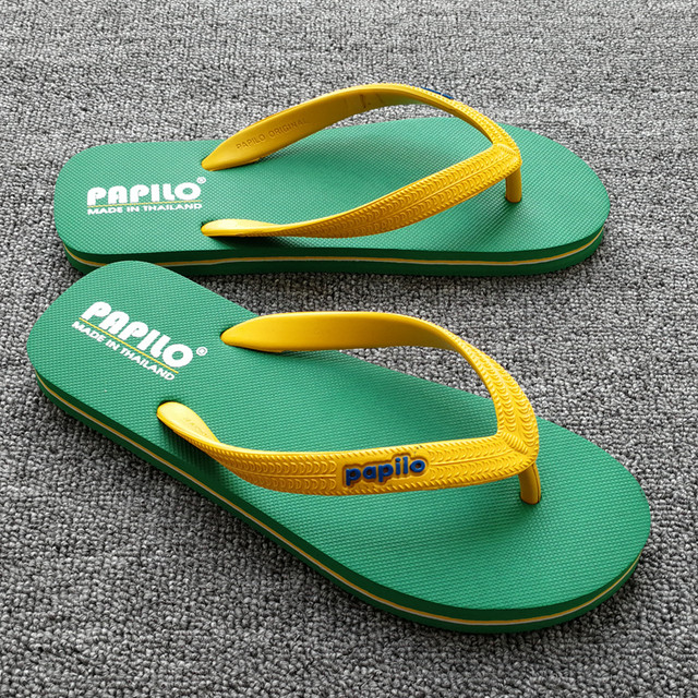 Rubber flip-flops imported from Thailand