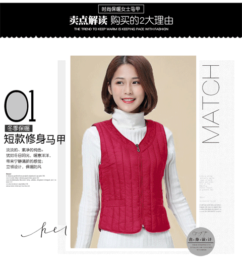 Bộ vest bó sát nữ mùa thu và mùa đông Những quý cô trung niên ngắn mặc vest cỡ lớn ấm áp với áo độn bông Slim thoi trang cong so