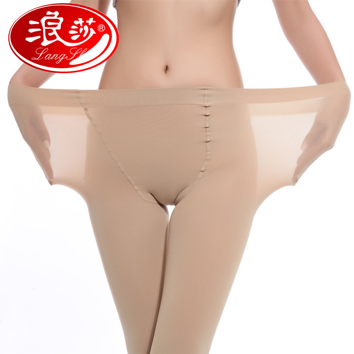 Longsa vớ pantyhose thậm chí womens mùa xuân và mùa thu dày xà cạp chống móc nhung mùa thu / mùa đông thịt màu đen mùa hè mỏng.