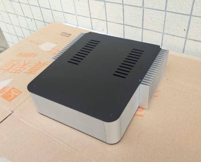 250MM wide 80MM high rounded corners full aluminium power amplifier case small A front level ear discharge host shell rear case host shell