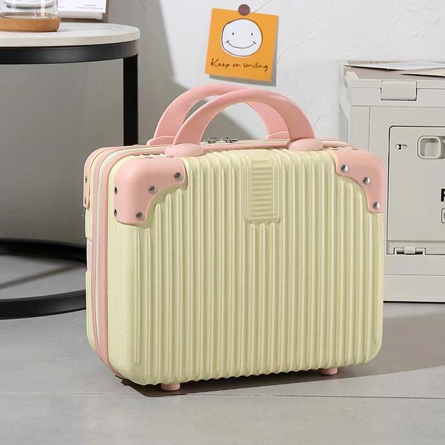 Cosmetic case 14 inch suitcase 16 small suitcase women's storage box portable toiletry bag fashionable zipper trend