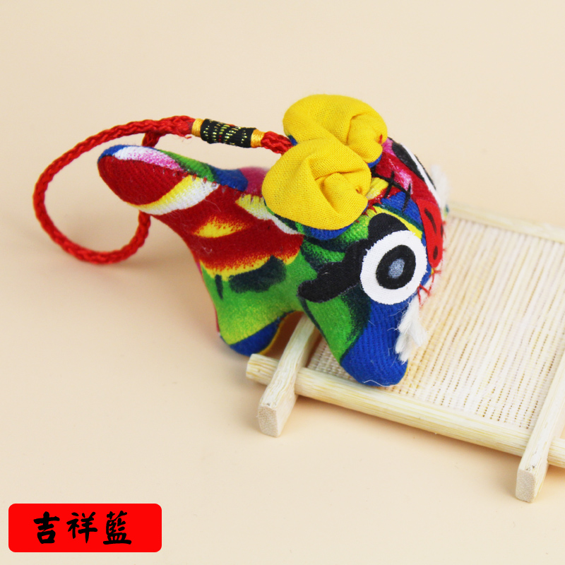 Muốn Muốn Tiger Vải Tiger Handmade Vải Phong cách Trung Quốc Quà tặng Người nước ngoài Đi nước ngoài Quà tặng nhỏ Học quà tặng Trang trí - Trang trí nội thất trang tri noi that