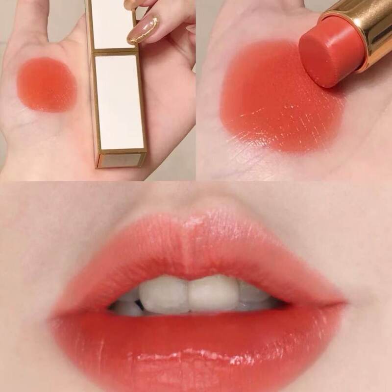 Tf Lipstick 05 White Tube Sweet Orange Matte Moisturizing Non-Fading Big Brand 03 20 32 159