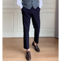  Mars Jiamin Twill cotton Casual pants Mens Cropped pants Casual pants