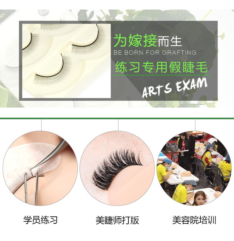 Novice làm đẹp lông mi ghép lông mi thực hành lông mi giả thiết lập người mới bắt đầu mô phỏng tự nhiên trồng công cụ đào tạo đại học lông mi chồn