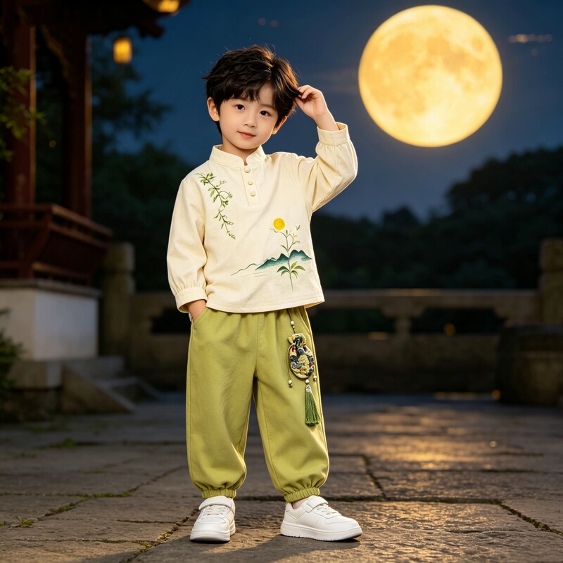 Boys' New Chinese-Style Clothing, Autumn Cotton and Linen Tang Suit, Everyday Wear, Chinese Style Outfit, Hanfu, Children's Mid-Autumn Festival Performance Costume Boys' New Chinese-Style Clothing, Autumn Cotton and Linen Tang Suit, Everyday Wear, Chinese Style Outfit, Hanfu, Children's Mid-Autumn Festival Performance Costume